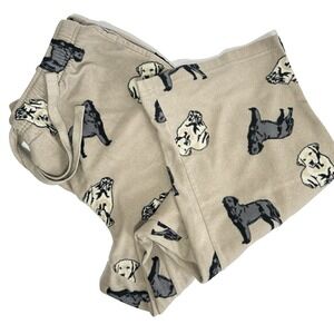 Croft & Barrow Large Pajama Pants Mens Drawstring Sleepwear Fleece - Dogs